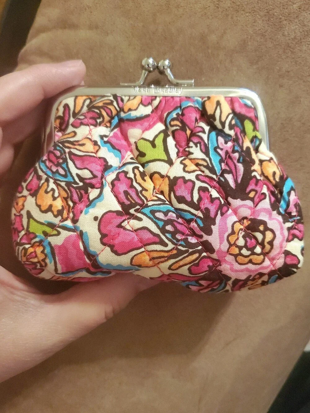 Vera Bradley Sunburst Floral Kisslock Coin Purse - Picture 8 of 9